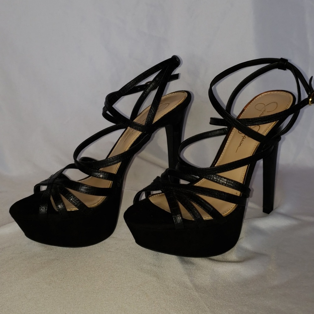 Jessica Simpson  Strappy high heel